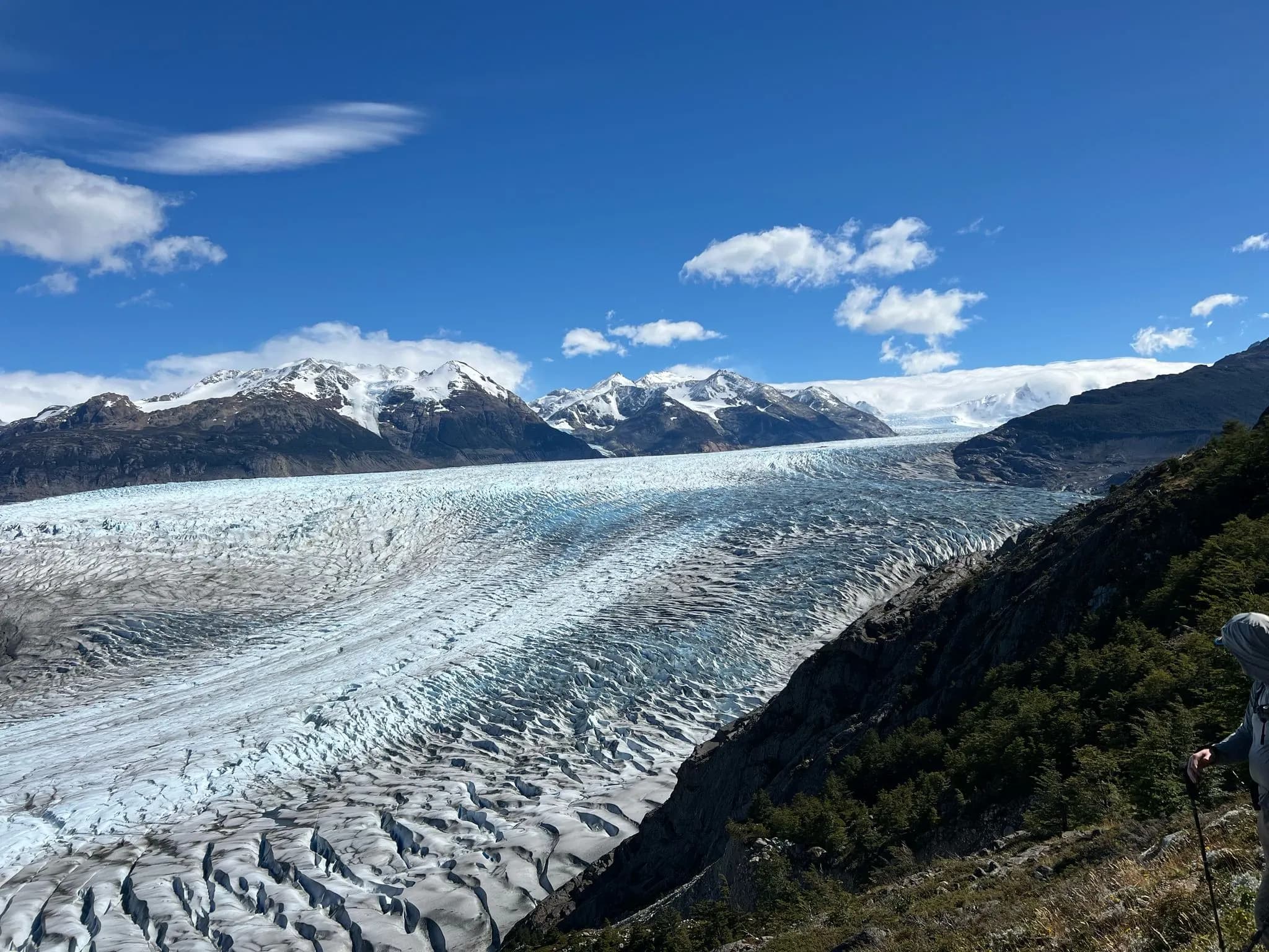 Grey Glacier seen from the trail near John Gardner Pass, Torres del Paine
